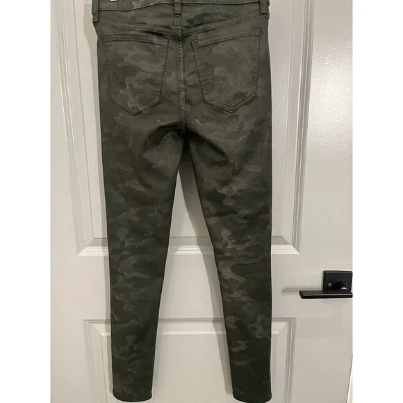 Joe’s Jeans Coated Camo The Icon Mid-Rise Skinny Ankle Jeans Women Size 25 - Picture 3 of 16